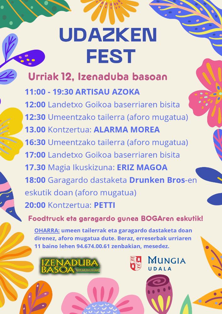 Imagen Mungia celebra el equinoccio de otoño en Izenaduba Basoa con el Udazken fest el sábado 12 de octubre